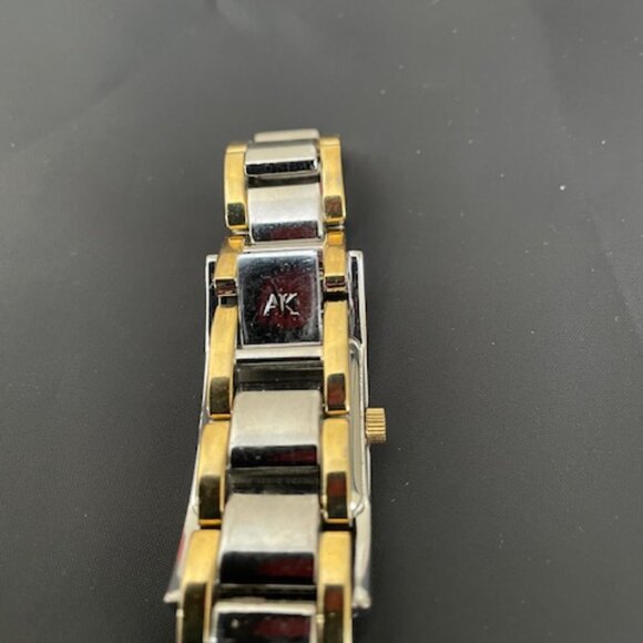 Anne Klein ,2 Tone Silver+Gold+Rectangle Watch – Stainless Steel/Water Resistant - Picture 4 of 4